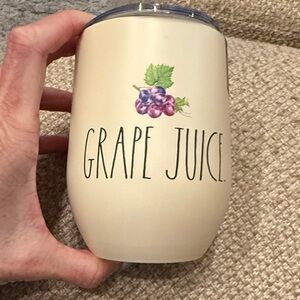 Elegant Cream Grape Juice Tumbler
